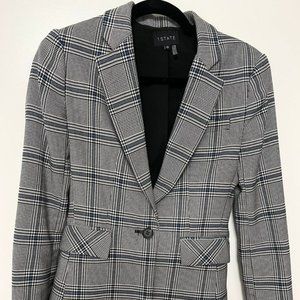 1.State Plaid Blazer